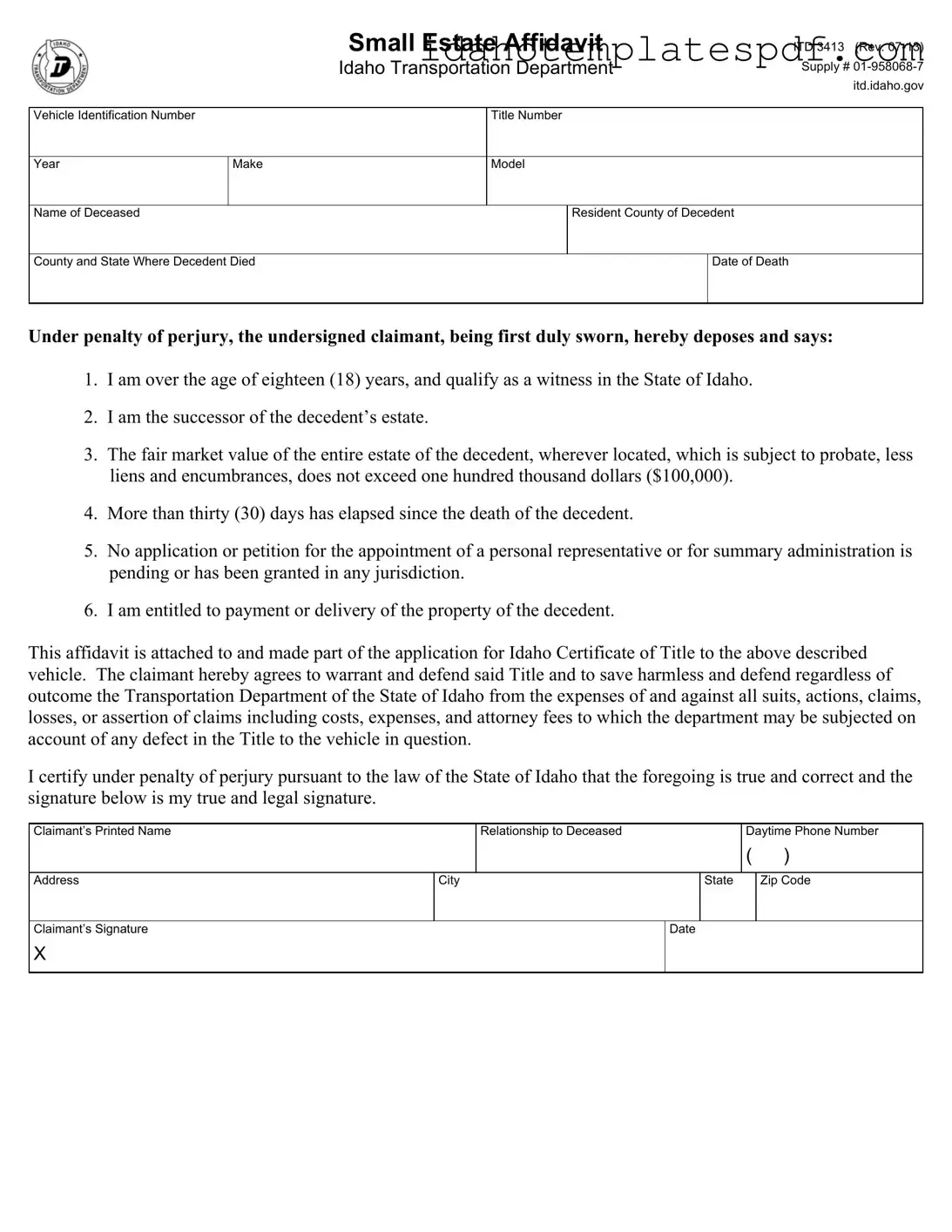Itd 3413 Template
