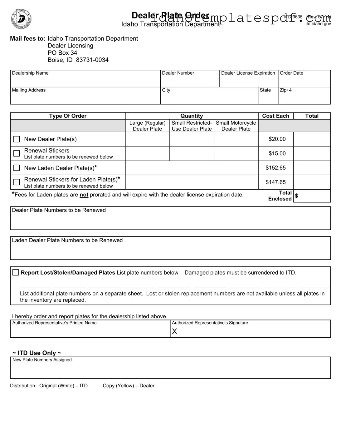 Itd 3635 Template