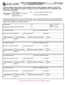Idaho Itd 3239 Template