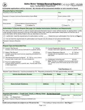 Idaho Itd 3374 Template
